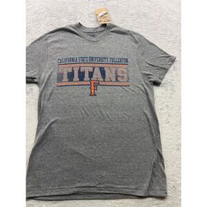 CSU Fullerton Titans Mens T-Shirt Grey CSUF Collegiate Size M Rivalry Threads